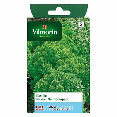 Vilmorin Graines De Basilic Fin Vert Nain Compact 3 Vilmorin Graines De Basilic Fin Vert Nain Compact