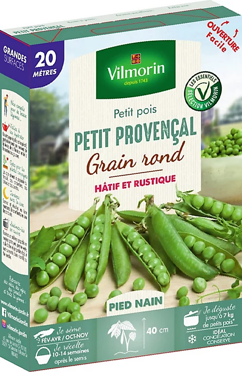 Vilmorin Graines De Pois Petit Provençal 20M VL 3 Vilmorin Graines De Pois Petit Provençal 20M VL