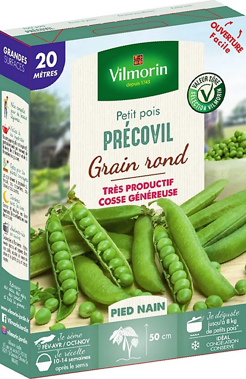 Vilmorin Graines De Pois Precovil 20m VL 3 Vilmorin Graines De Pois Precovil 20m VL