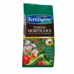 Terreau Horticole Fertiligène 70L (3 Sacs)